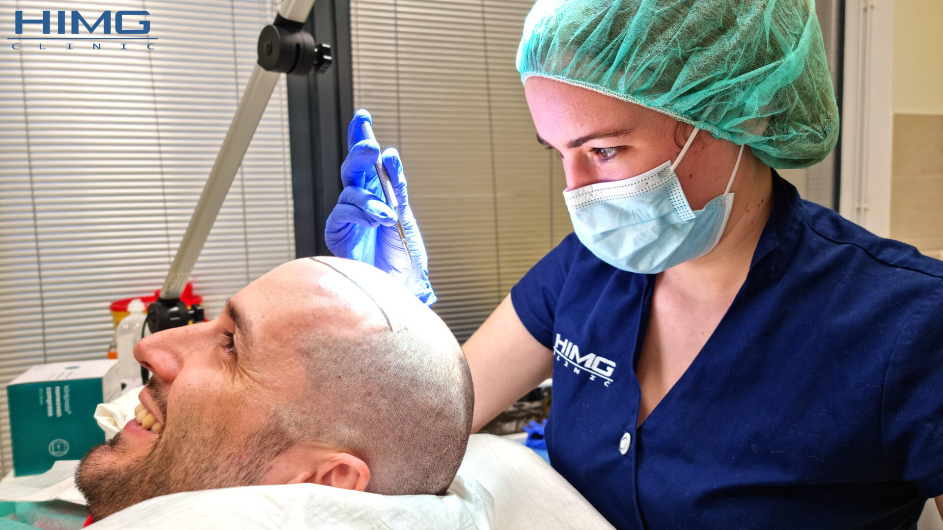 Hair Transplant Procedure at the HIMG Clinic