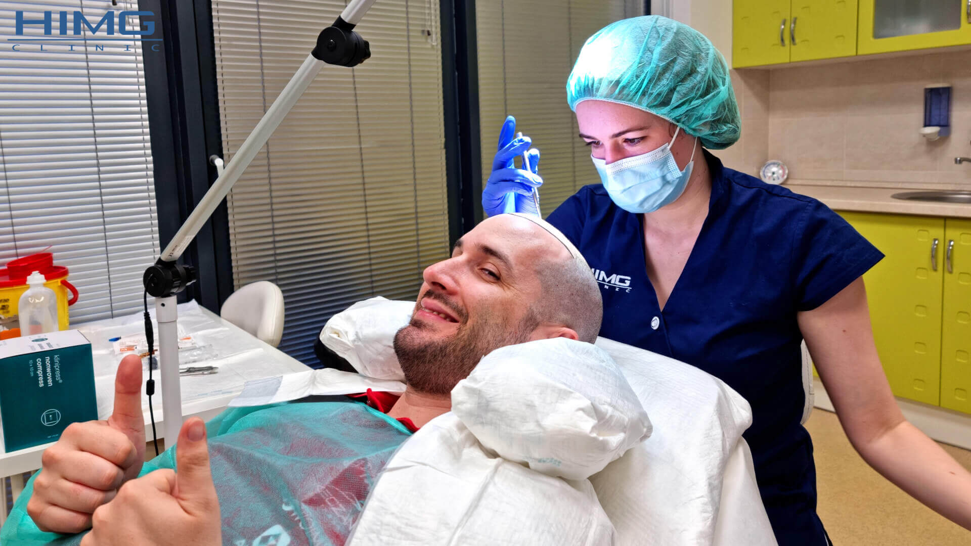 Hair Transplant Procedure at the HIMG Clinic