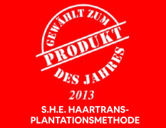 Der Preis Produkt des Jahres - HIMG - SHE Haarimplantation